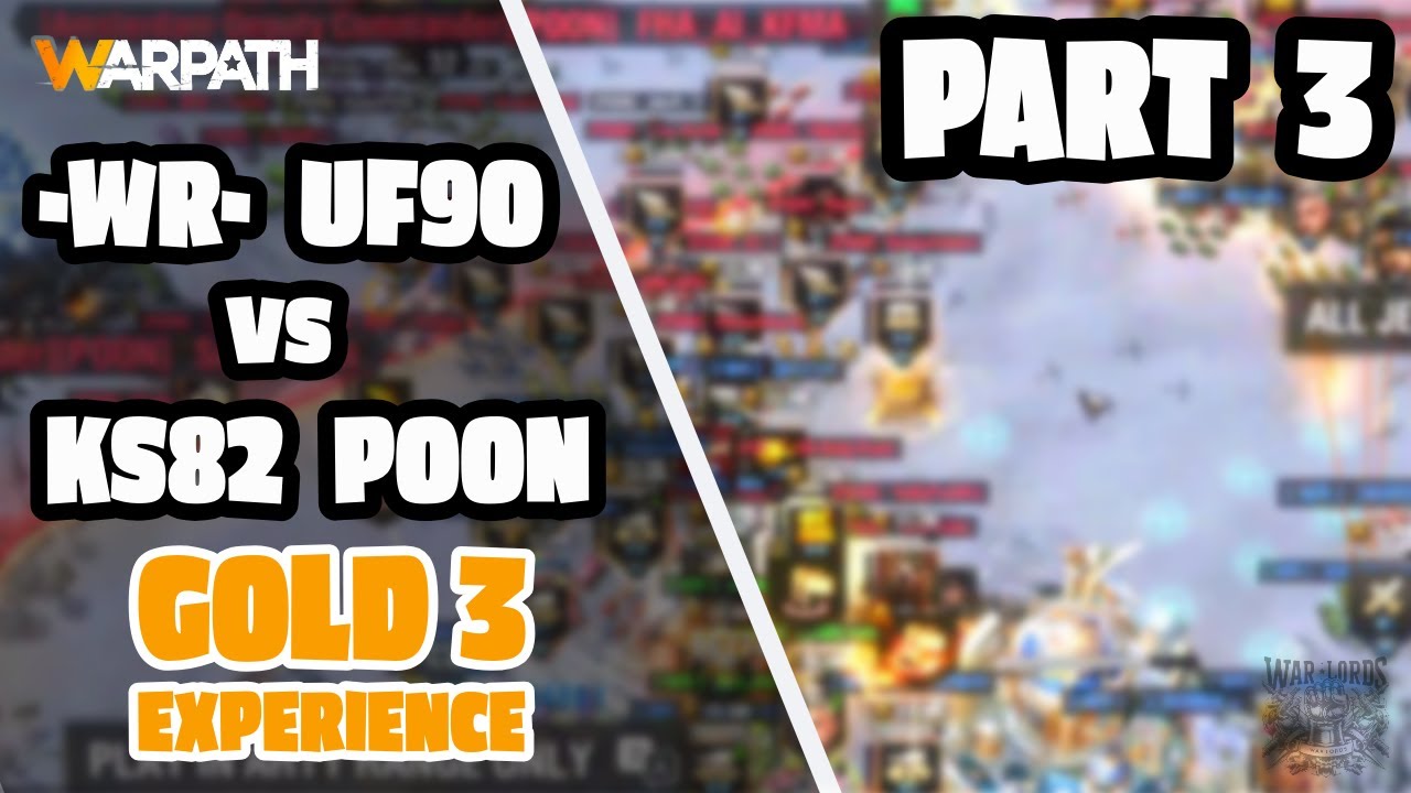 -WR- UF90  vs  KS82 POON  Moscow Gold 3. Live Gameplay | Warpath | Part 3