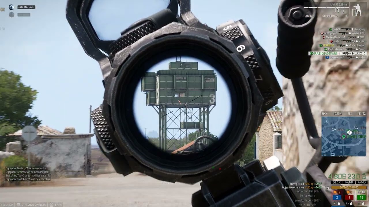 COM FUZILEIRO AUTOMATICO NAO TEM PERDAO (ARMA 3 - KING OF THE HILL - SERVIDOR HARD CORE)