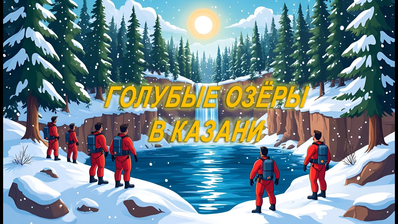 Голубые Озёра Казани, зимой