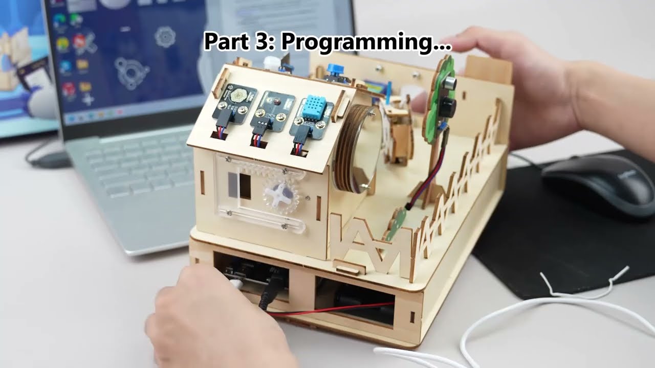QE007 ESP32 Smart Home IoT STEM Kit With Arduino & ACECode(Scratch) | ACEBOTT