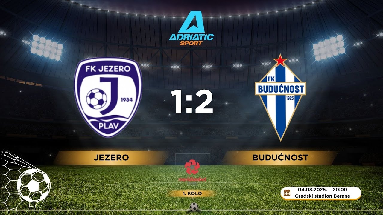 1. CFL | FK Jezero 1:2 FK Budućnost | 1. kolo | 04.08.2025. | IZVJEŠTAJ