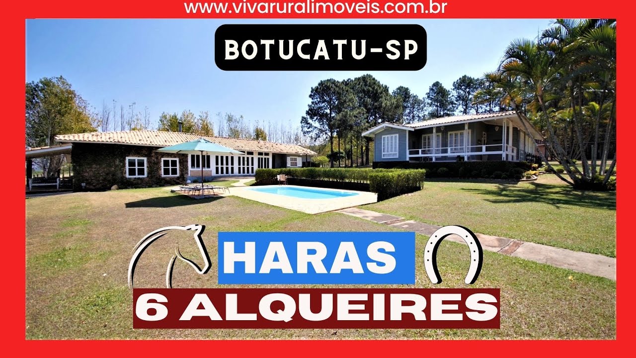 Haras de 6 alqueires à venda em BOTUCATU-SP.