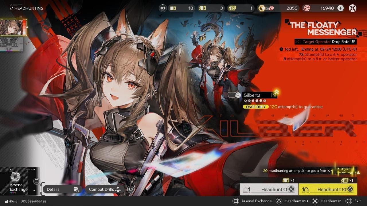 How my Gilberta pulls went
