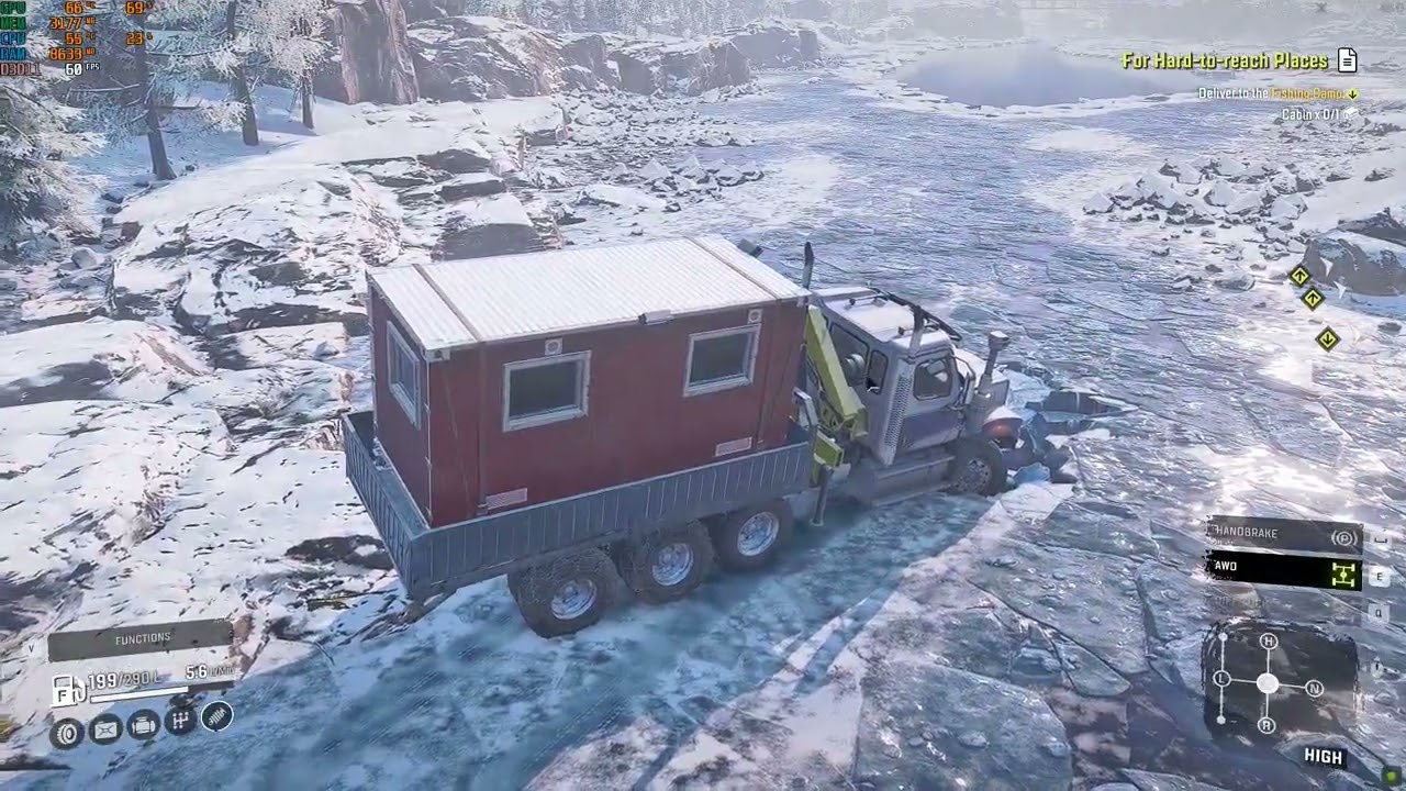 Snowrunner /how to complete urska river /for hard to reach places