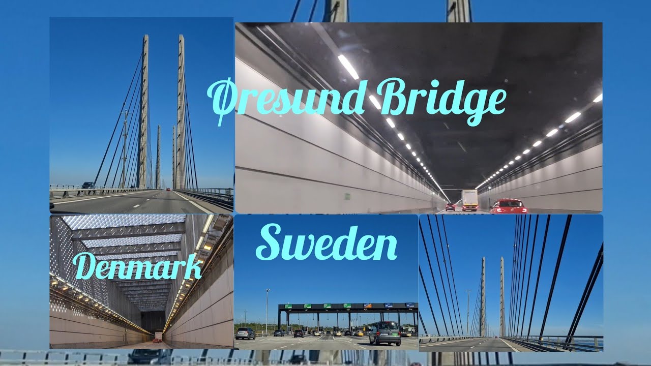 Øresund Bridge Denmark to Sweden| Under Water Tunnel | Bridge| Almir Jan| #denmark#sweden#bridge