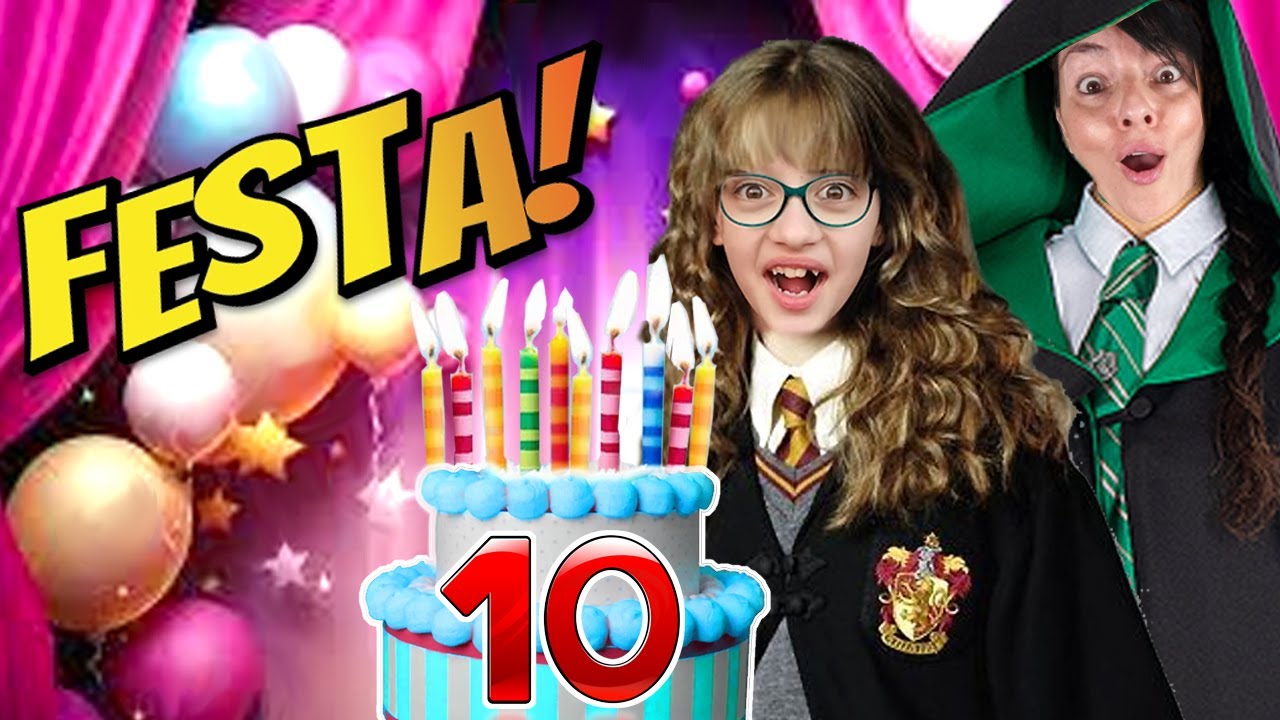 FESTA DI COMPLEANNO A SORPRESA DI SOFI A TEMA HARRY POTTER 10 anni CON I NOSTRI AMICI Trova i regali