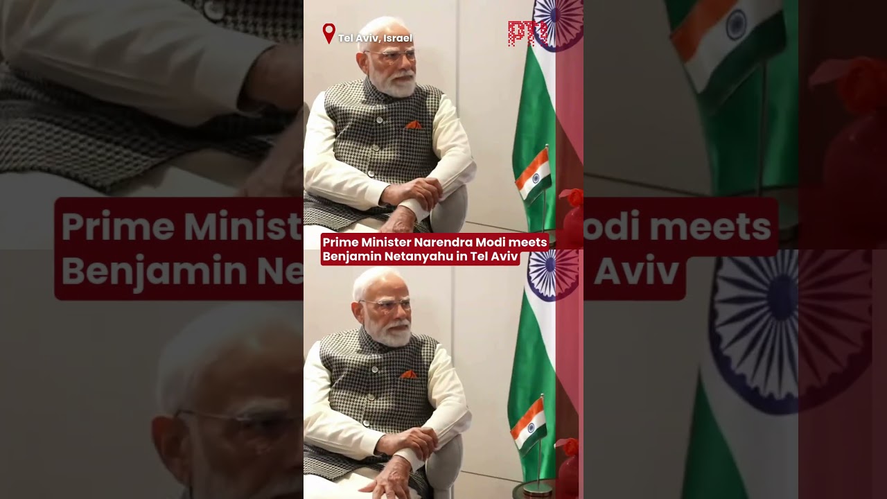 Prime Minister Narendra Modi meets Benjamin Netanyahu in Tel Aviv