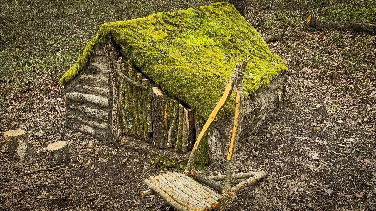 Complete Forest Shelter Build &ndash; Testing and Spending the Night Alone in the Wilderness!
