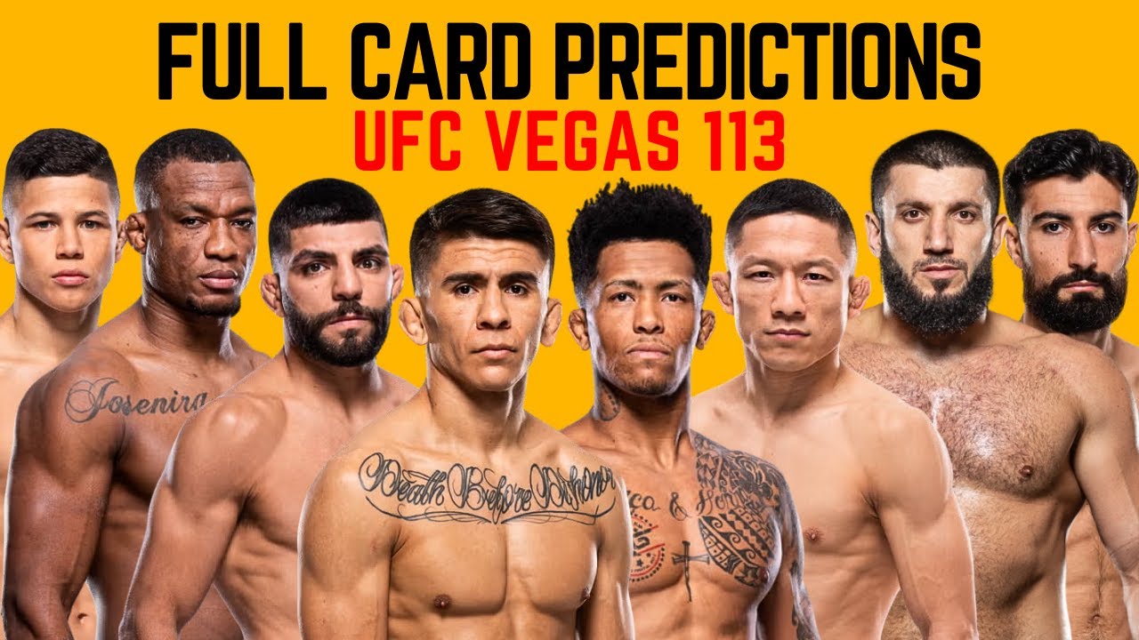 UFC Vegas 113 Bautista vs Oliveira Full Card Predictions & Breakdown