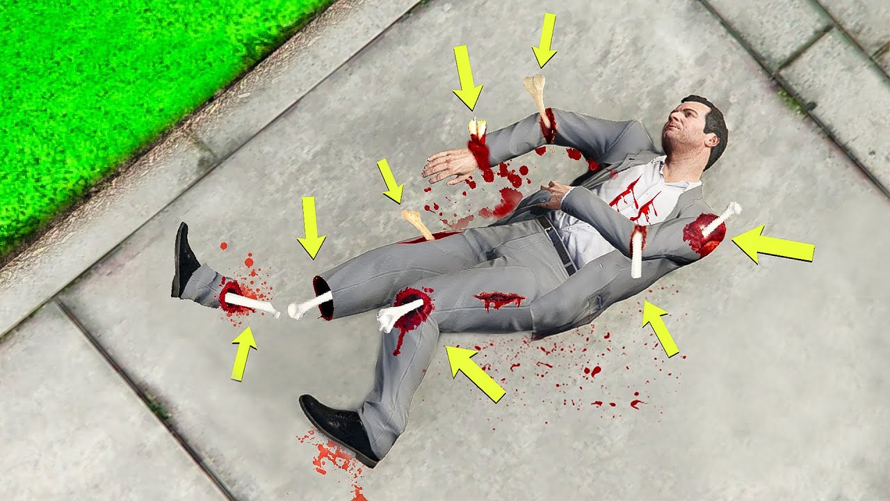 Michael BROKE ALL of his BONES in GTA 5!