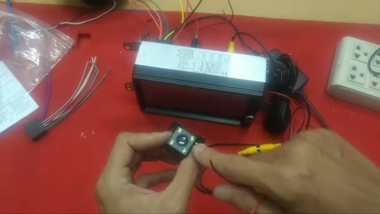 วิธีต่อสายไฟ วิทยุติดรถยนต์ 2 Din แบบมีกล้องหลัง USB บลูทูธ