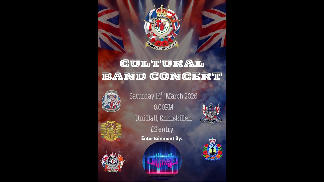 Clogher Valley Grenadiers Flute Band (Full Concert) 14/03/25