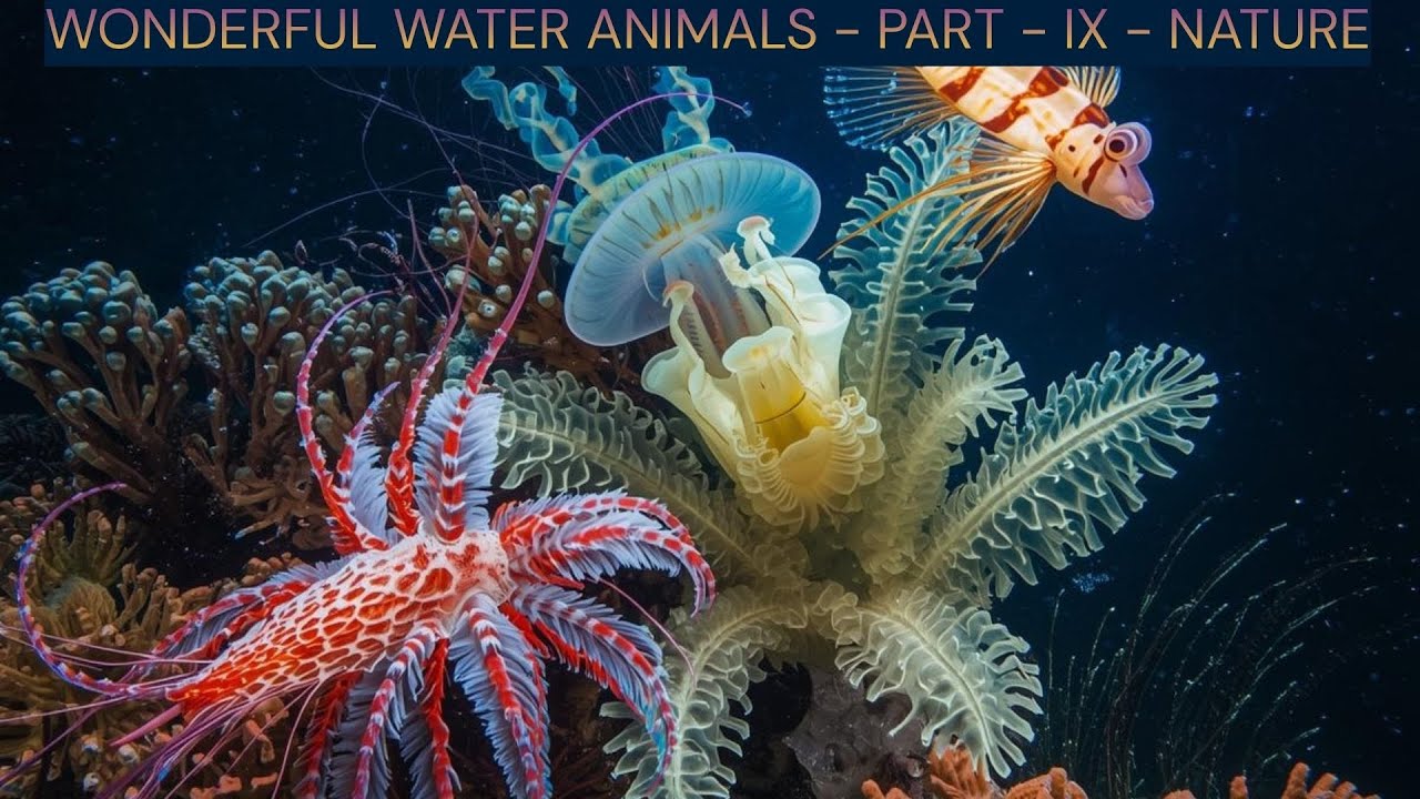 WONDERFUL Water Animals - PART IX -NATURE | #bagga | #baggacreativity | #nature | #deepseacreatures