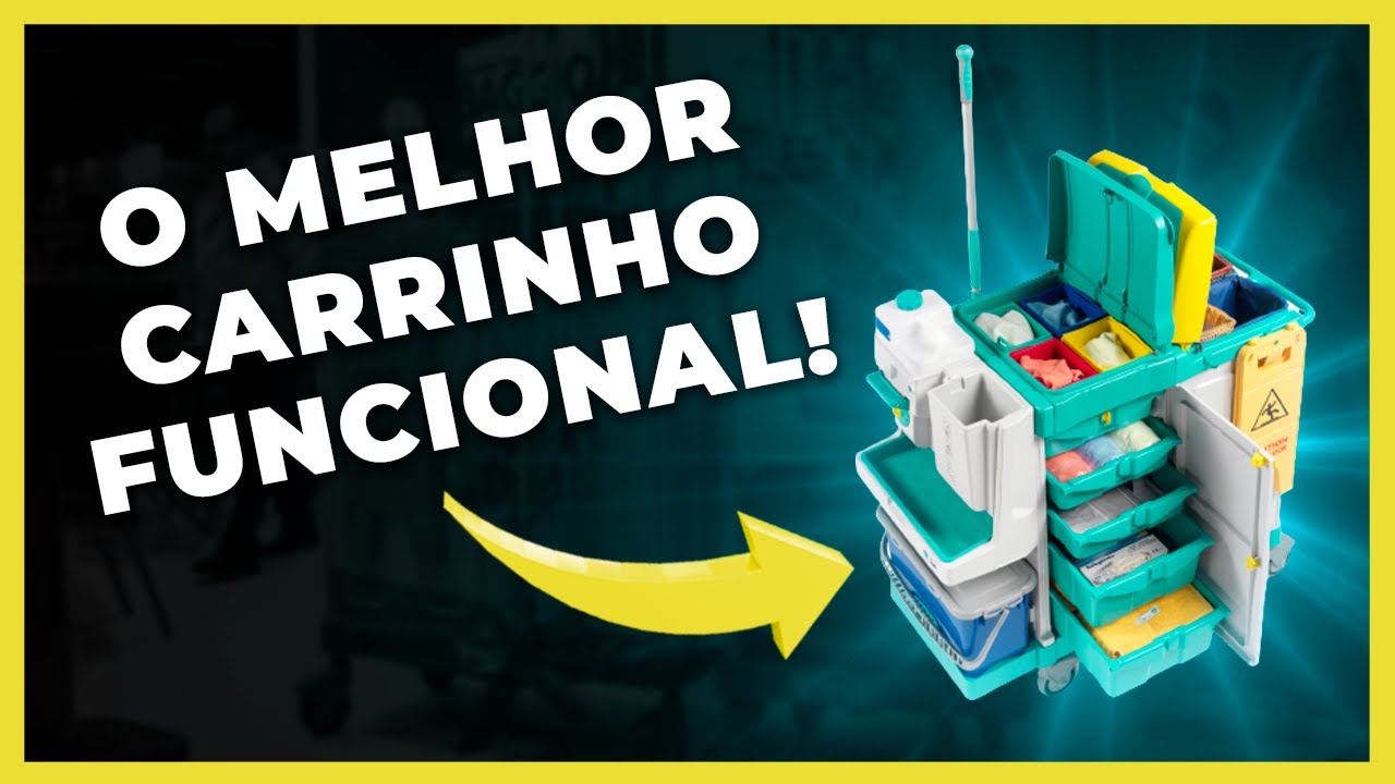 Os melhores carrinhos funcionais para limpeza profissional |  TTS