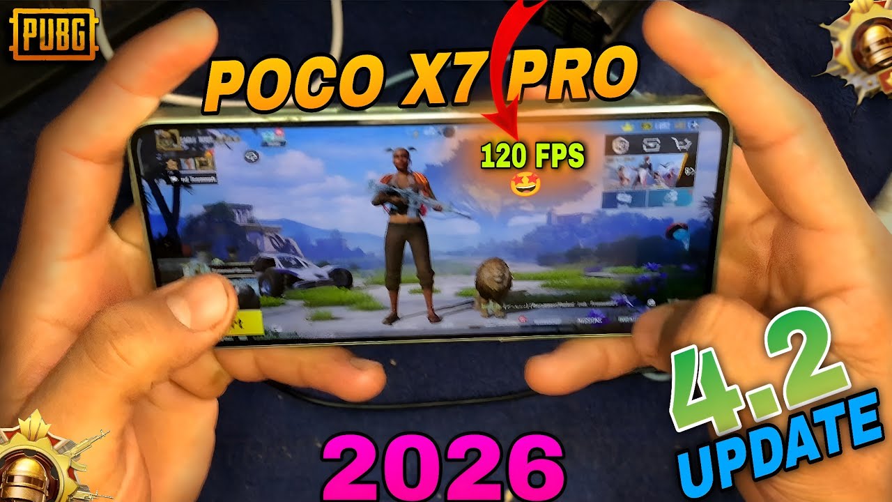SMOOTH + 120 FPS 🤩 TEST IN POCO X7 PRO AFTER NEW UPDATE PUBG MOBILE 🔥