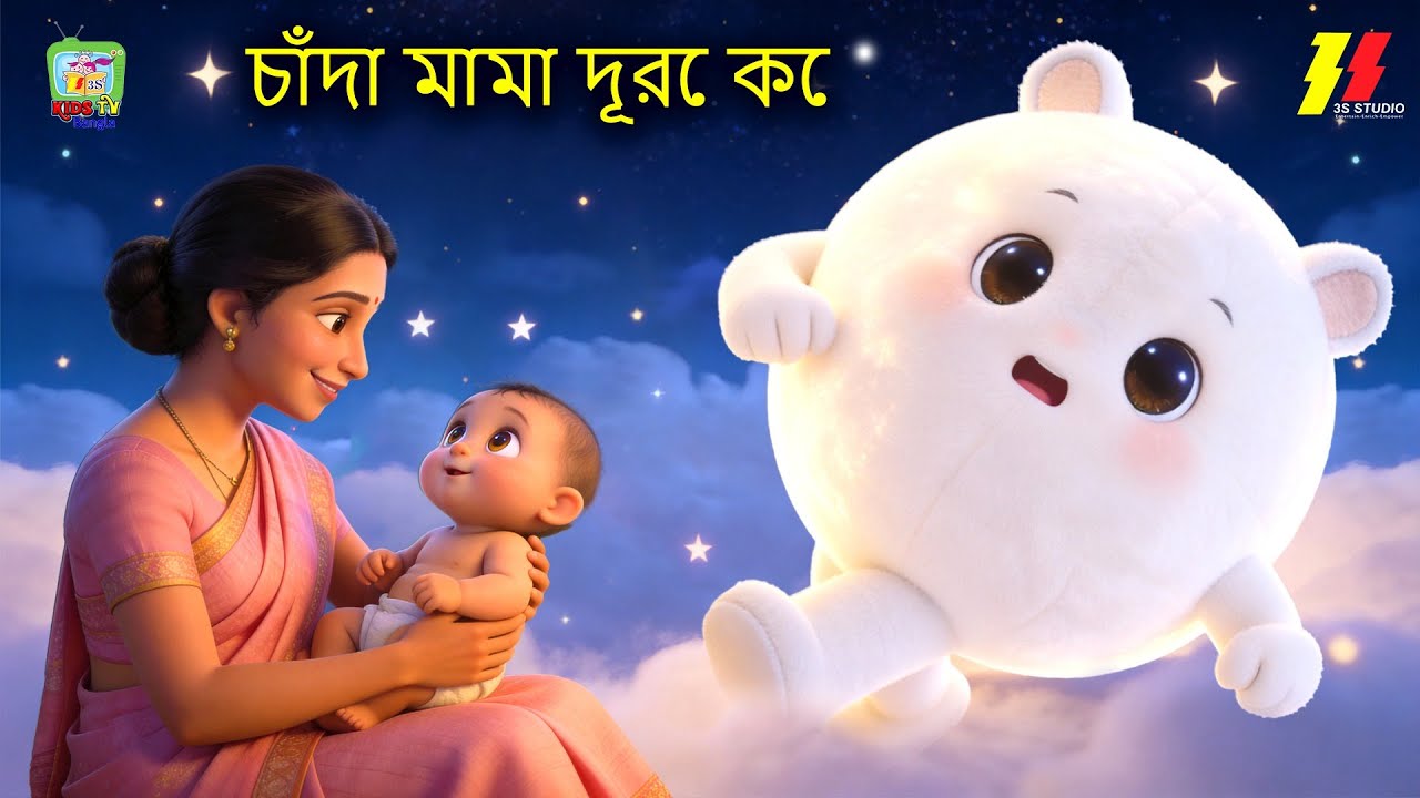 Chanda Mama Door Ke | চাঁদা মামা দূরে কে | Best Collection Of Bangla Nursery Rhymes | Non Stop Poem
