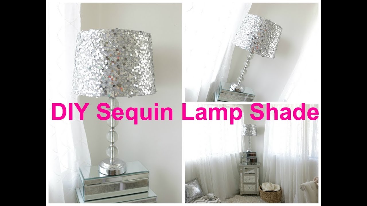 DIY Sequin Lamp Shade