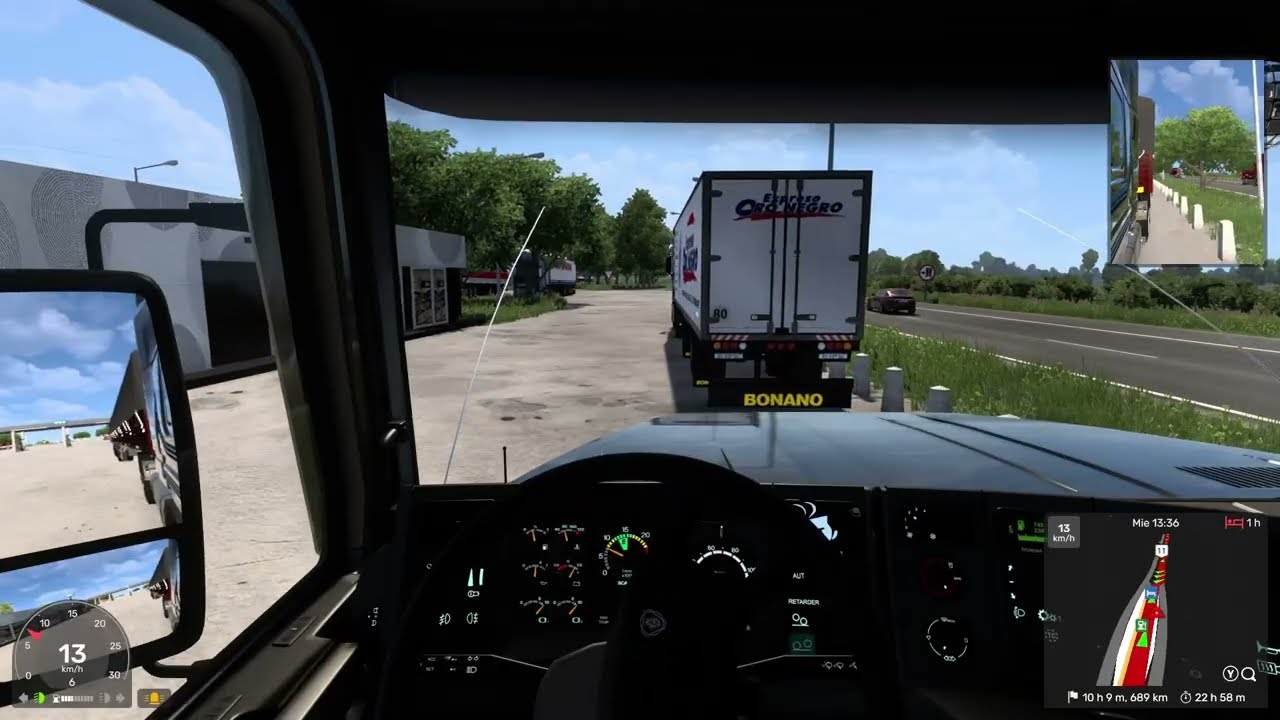 Gameplay de euro truck simulator 2 en el mapa ceibo de Argentina