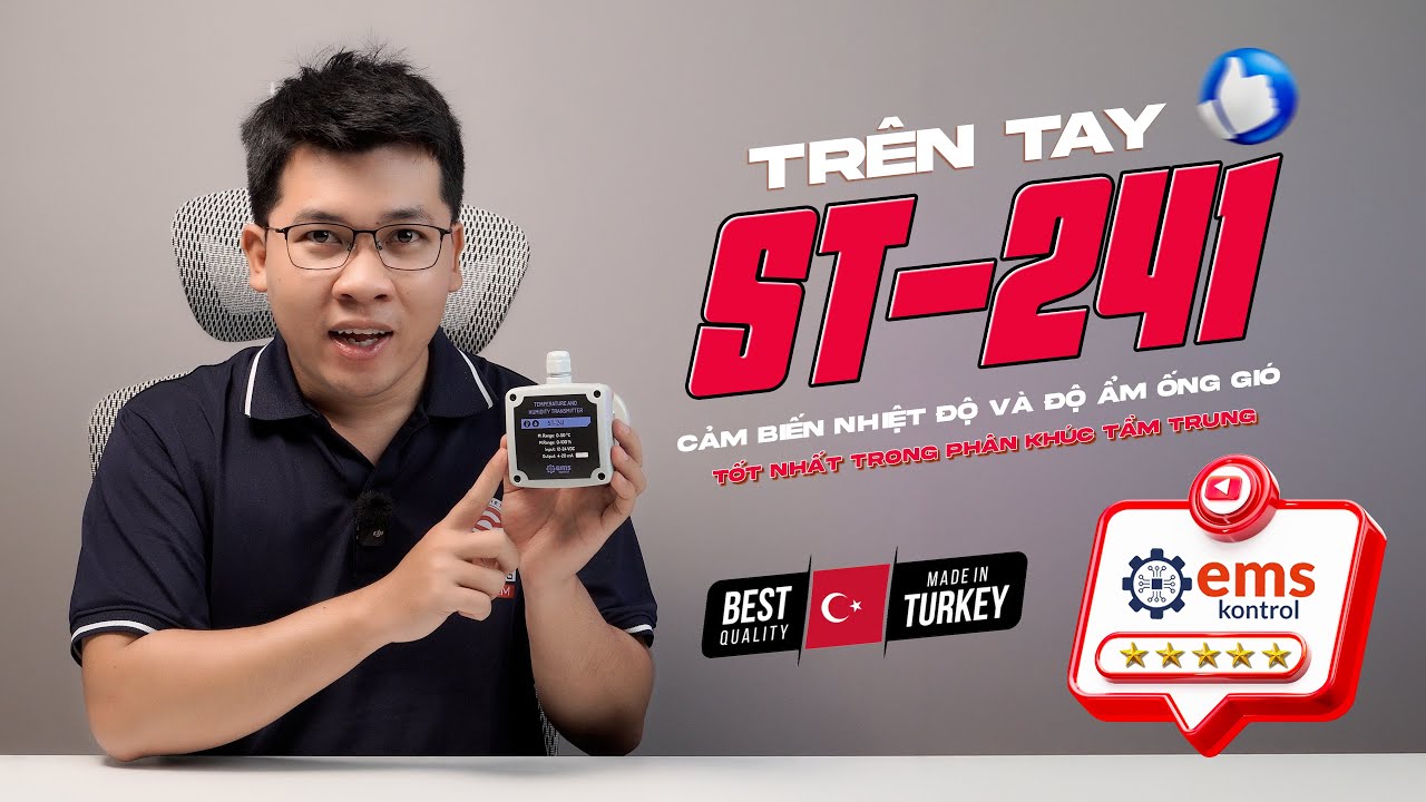 CẢM BIẾN NHIỆT ĐỘ VÀ ĐỘ ẨM ỐNG GIÓ ST-241: TỐT NHẤT TRONG PHÂN KHÚC TẦM TRUNG