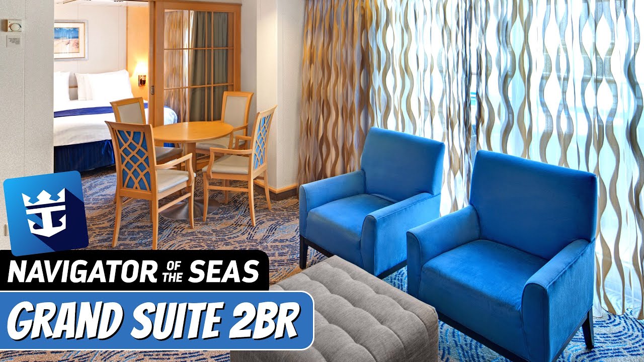 Navigator of the Seas | Grand Suite - 2 Bedroom Full Tour & Review 4K | Royal Caribbean