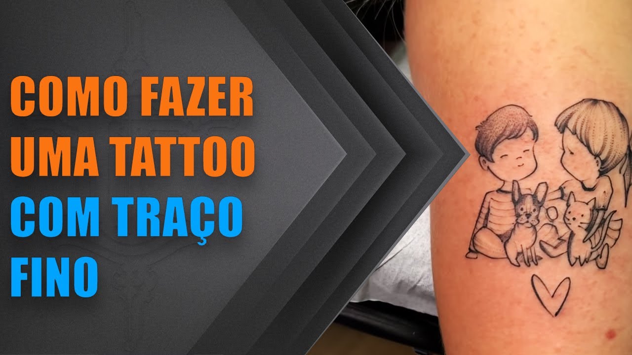 Como Fazer uma Tattoo com Traço Fino - Esculpindo Seu Traço -  Erick Lodetti