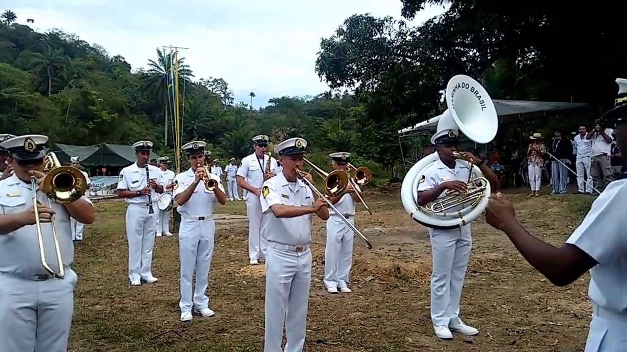 Banda da Marinha do Brasil  -  Canção do Marinheiro - Aciso em Botelho  - Ba.  Parte 2.