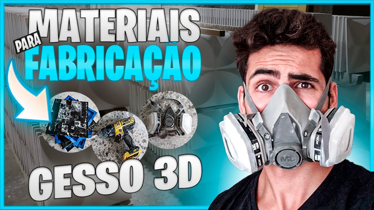 Materiais para Começar a Fabricação de Gesso 3d (Simples e Fácil)!!!