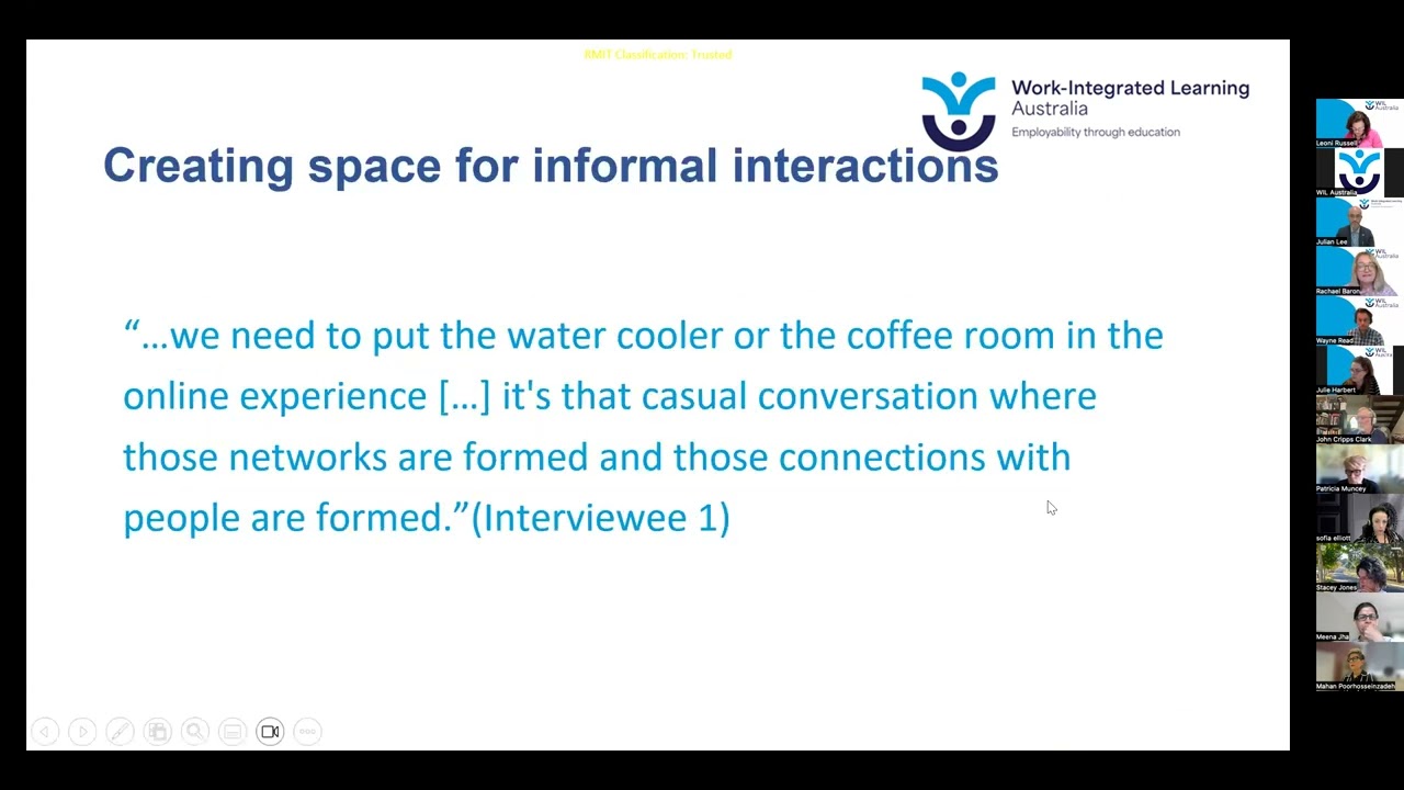 WIL Communities of Practice: Research into Institutional Practices