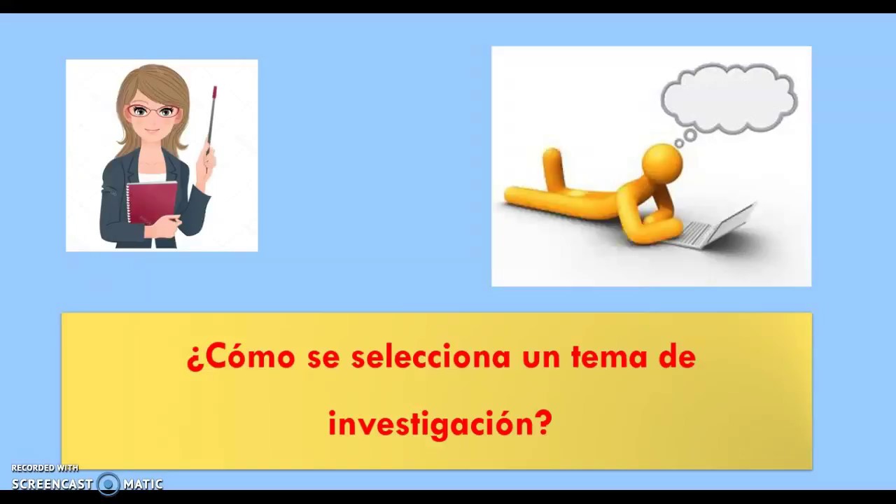 Delimitar el tema de investigación