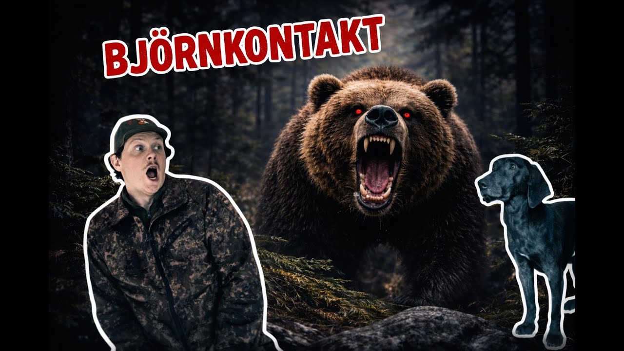 Björnjakt, Björnträning & jaktprov på frilevande björn. Bearhunting