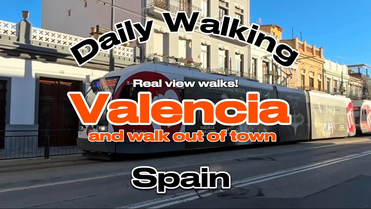 Daily #walking : Valencia city - beach #walkingvideo #citywalk #walkingtour #spain 👣healthy walks!