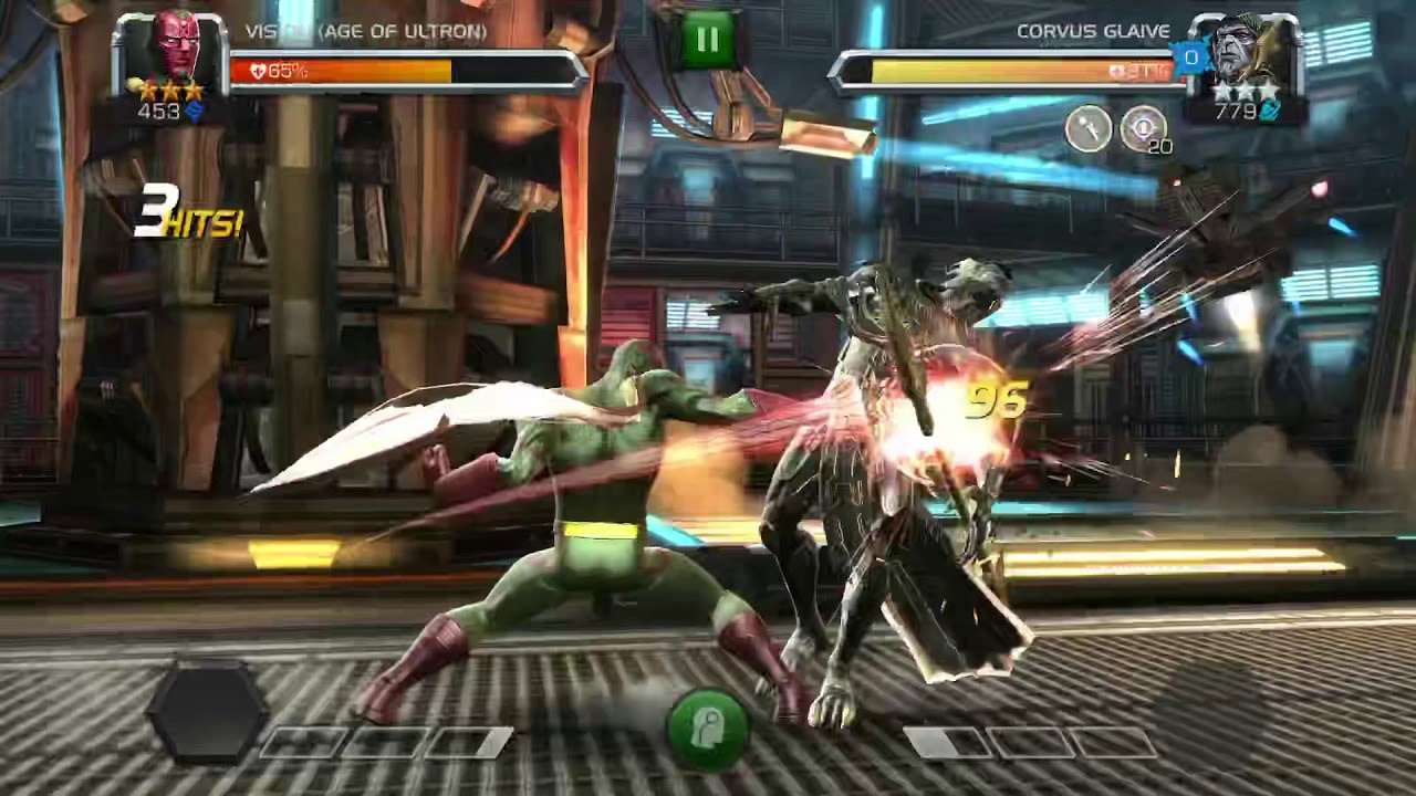 Vision vs. Corvus Glaive (Avengers Infinity War)
