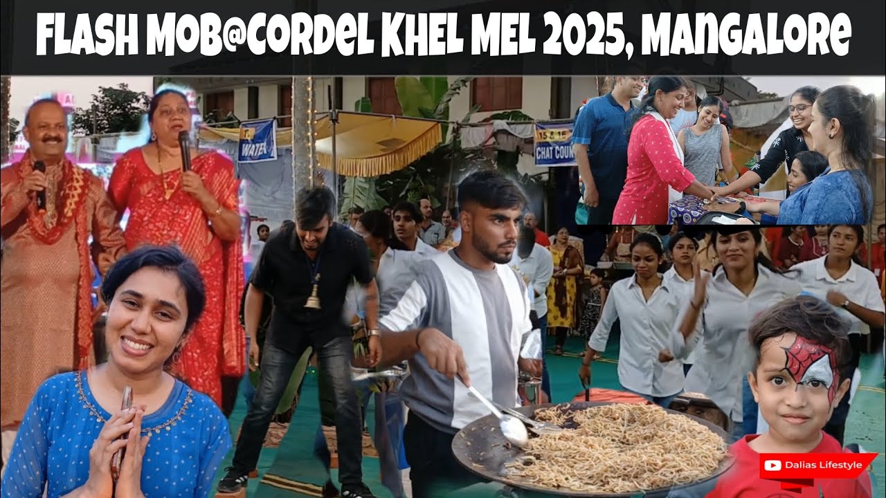 Cordel, KHEL MEL 2025 at Mangalore Part - 2 | Flash mob, Couples Mad ad, Food & Games #dance #music