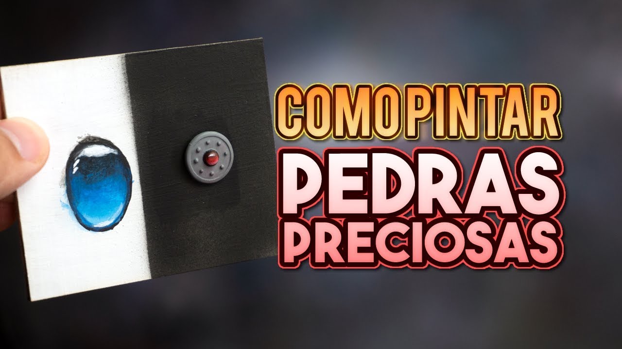 Como pintar pedras preciosas (gemas)