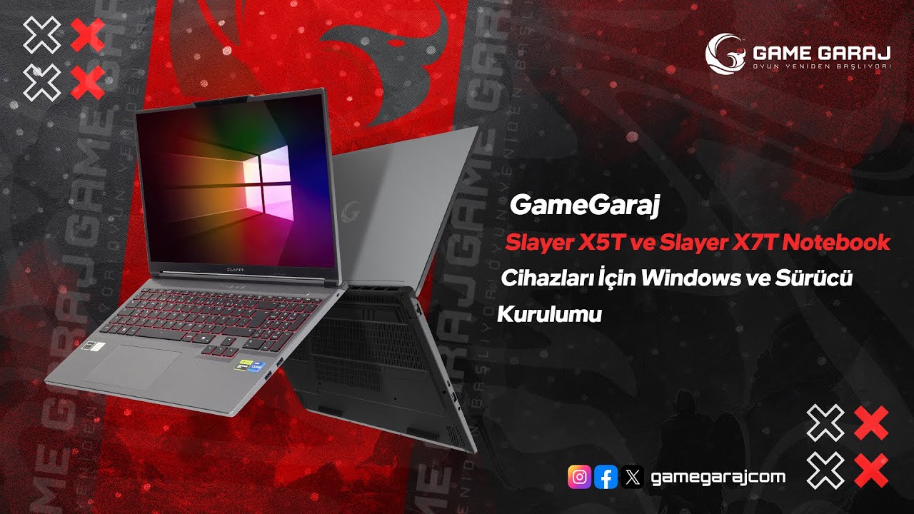 Slayer X5T-X7T | Dizüstü Oyuncu Bilgisayarı Windows ve Sürücü Kurulumu   #laptop #oyuncubilgisayarı