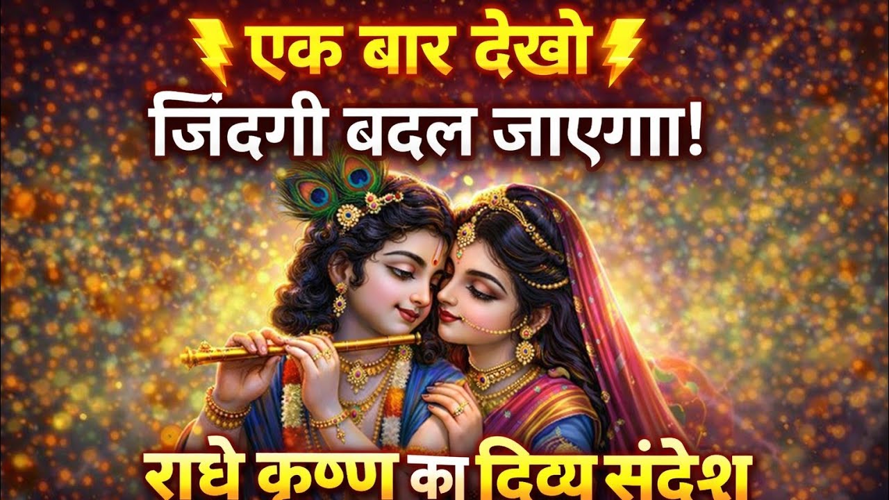 ⚡ एक बार देखो फिर कभी नहीं मिलेगा | Radha Krishna Ka Divine Message 🌸 #radhakrishna  #divinemessages