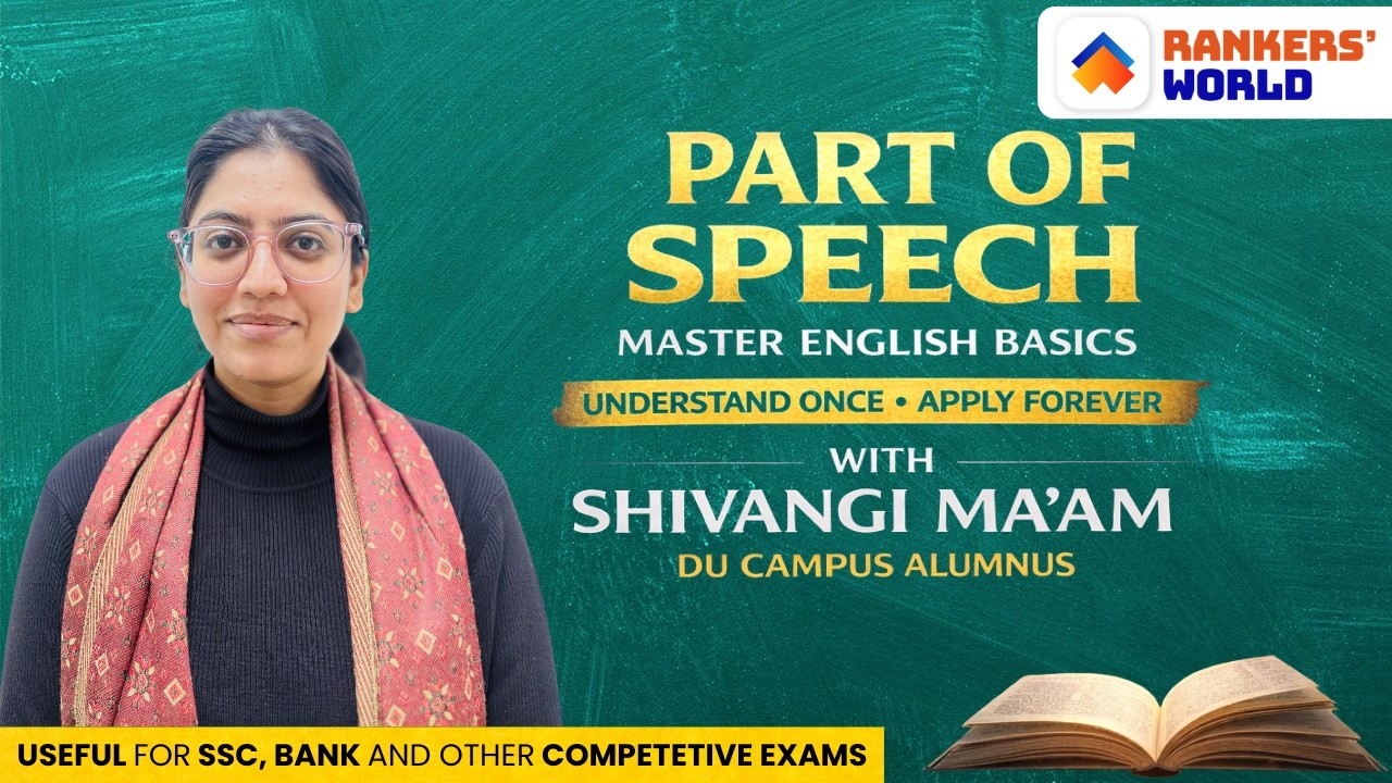 Part of Speech Complete Concept | English Grammar for SSC, Bank & Competitive Exams | Shivangi Ma’am
