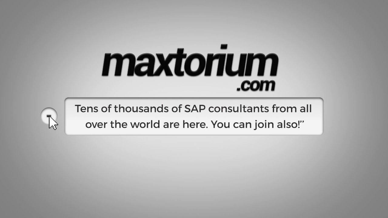 Maxtorium - All SAP jobs worldwide