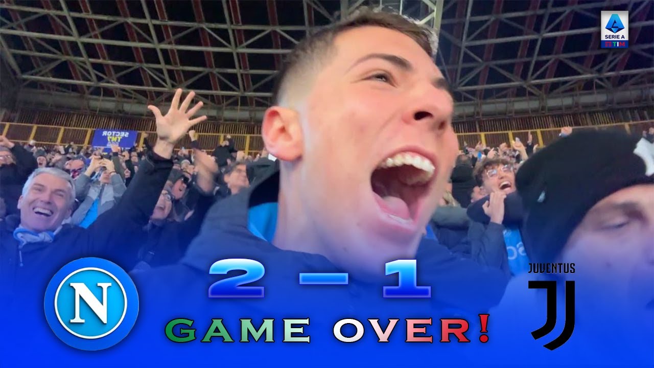 GAME OVER!! NAPOLI 2-1 JUVENTUS LIVE REACTION TIFOSI NAPOLETANI AL MARADONA
