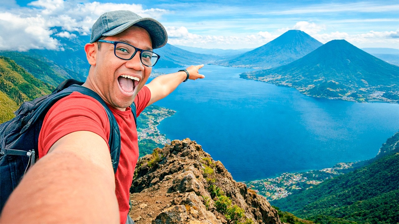 Subí el VOLCÁN que CREÓ el LAGO ATITLÁN