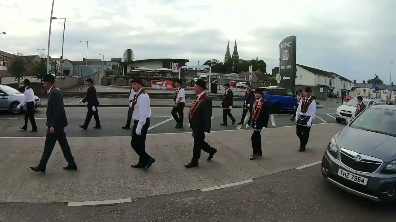 Black Saturday Armagh evening return parade