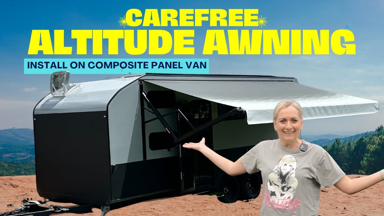 Carefree Altitude Awning Install on a Composite Panel Caravan