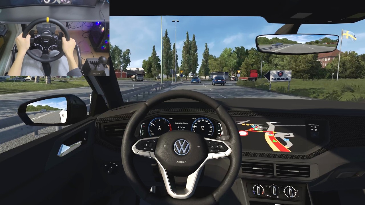 Volkswagen Polo GTI 2023┃Euro Truck Simulator 2 ┃MOZA R5 steering wheel