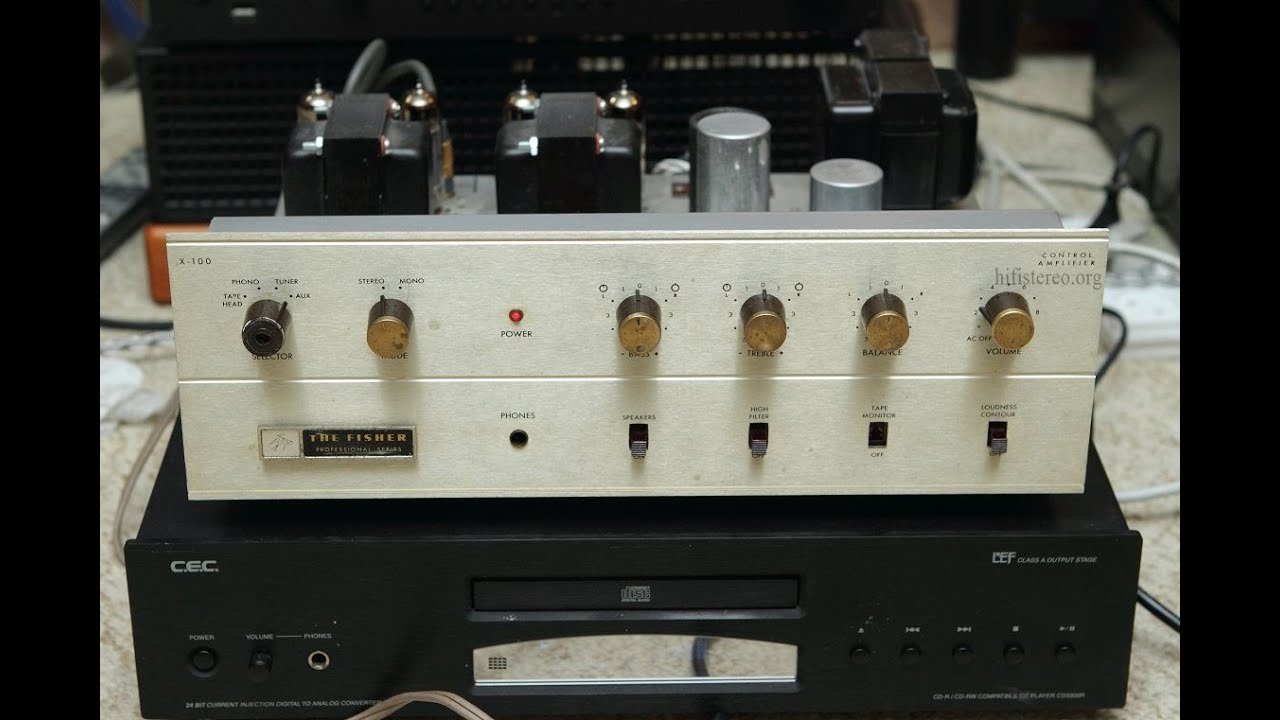 Fisher x-100-3 tube vintage amplifier