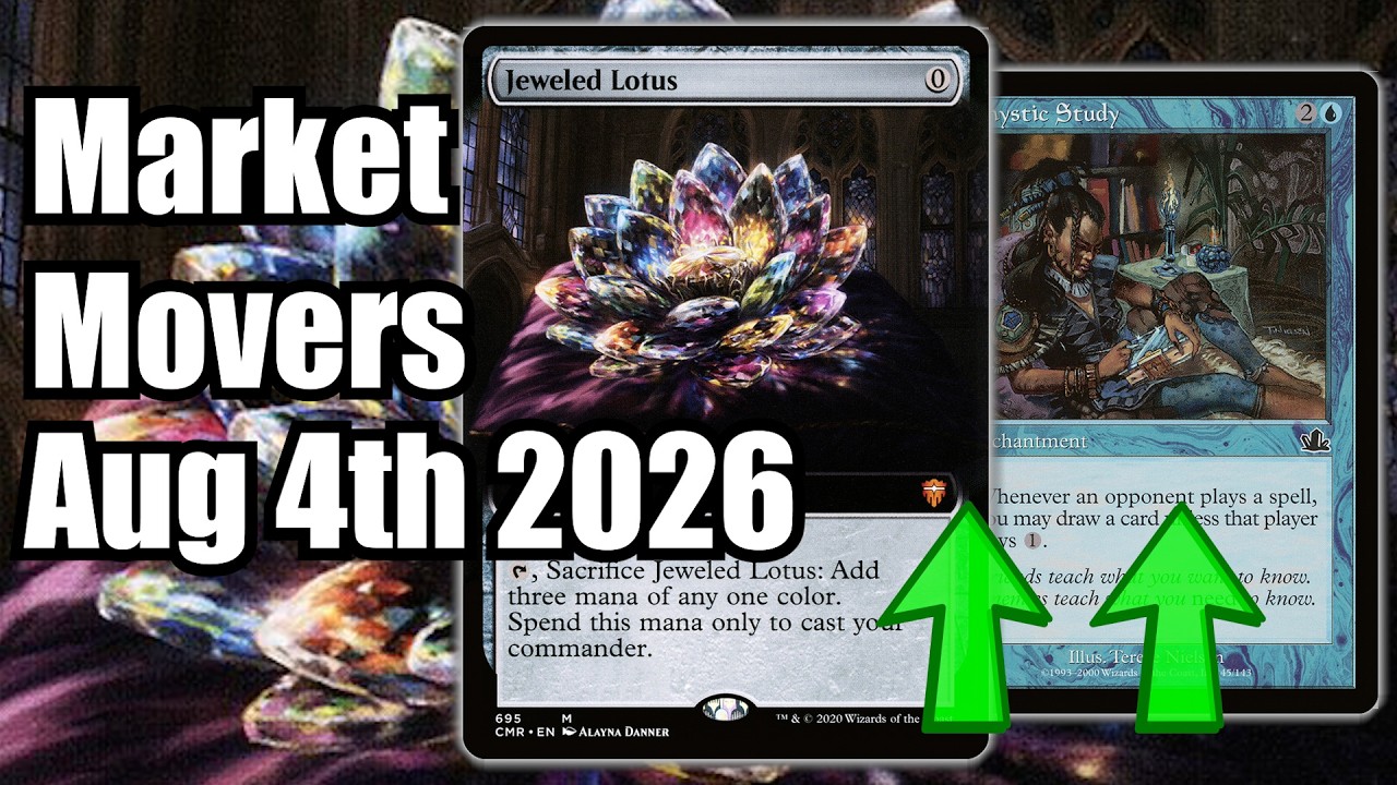 MTG Market Movers &mdash; 4 августа &mdash; Карты для &laquo;Командира&raquo; дорожают! Jeweled Lotus и Rhystic Study!