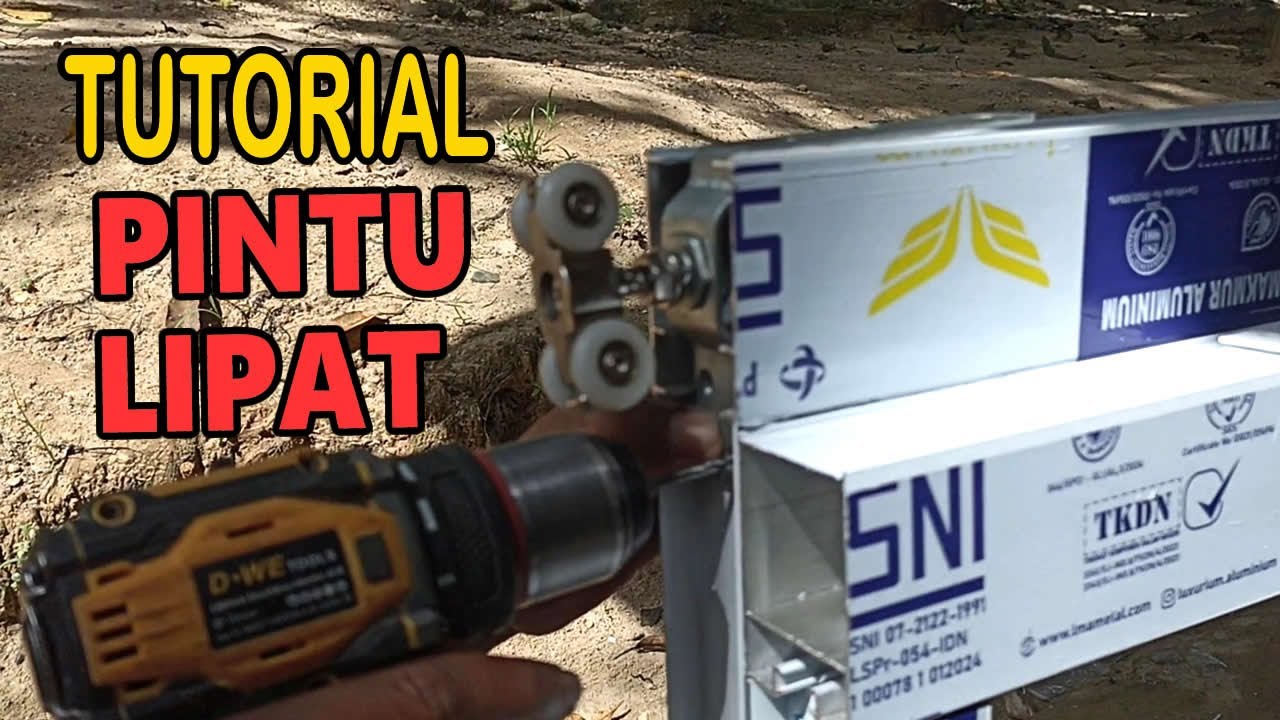 Tutorial Cara Membuat Pintu Lipat Aluminium