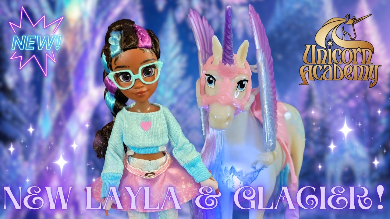 НОВИНКА Unicorn Academy: Лейла и Глейшер из серии &laquo;Магия драгоценных камней&raquo;! ❄️ Распаковка и обзор!