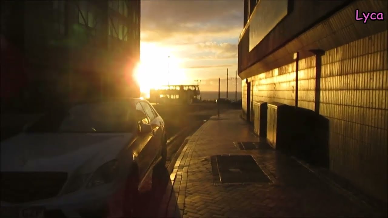 An early evening walk on the prom and a glance at a beautiful sunset.
