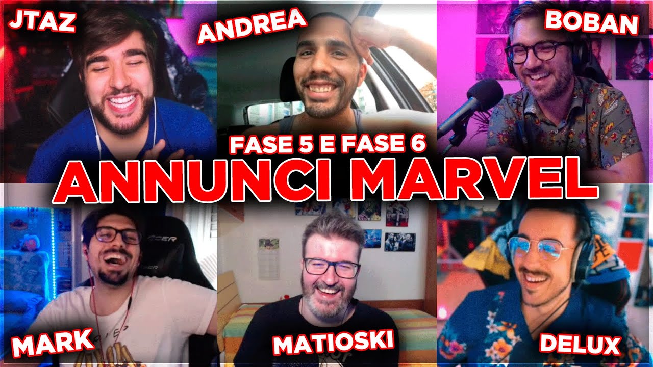 ANNUNCI MARVEL FASE 5 e 6 - Talkshow con Andrea, Boban, Delux, Mark, Matioski
