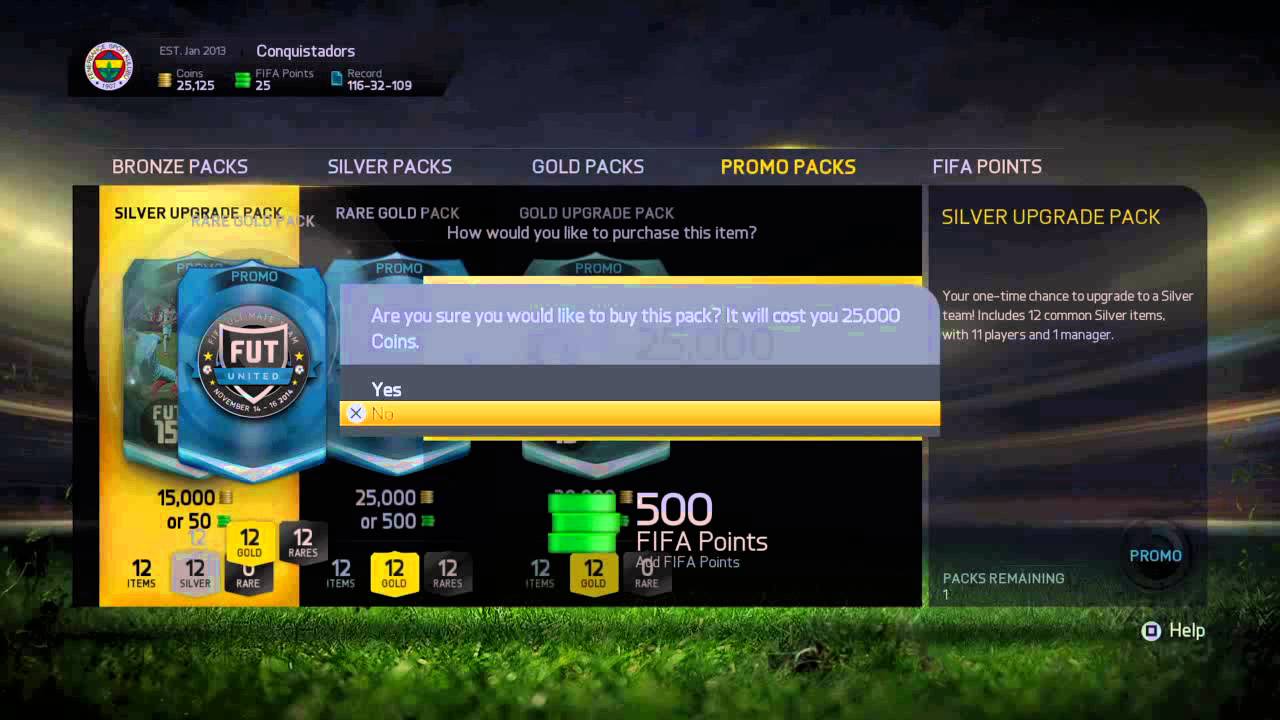 FIFA 15 Stupid pack glitch